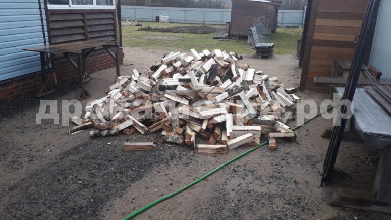 3 м³ берёзовых дров в СНТ Петровское, г.о. Истра